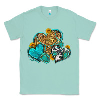 Seafoam western turquoise hearts Classic Tee - Zillion Design Studio