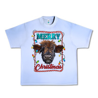 Grape Ice Merry Christmas Calf Urban Heavy Tee - RanaPortraitStore
