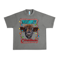 Tornado Merry Christmas Calf Urban Heavy Tee - RanaPortraitStore