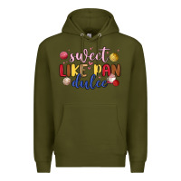 Army Green sweet like pan dulce Premium Hoodie - MaliasSmallBusiness