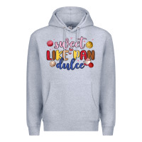 Heather Grey sweet like pan dulce Premium Hoodie - MaliasSmallBusiness