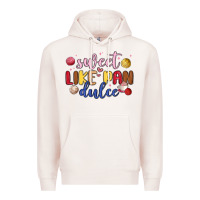Pale Pink sweet like pan dulce Premium Hoodie - MaliasSmallBusiness