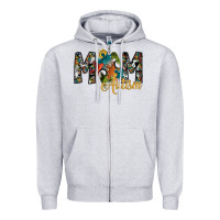 Heather Grey mom autism Zipper Hoodie - SublimationCraftShop