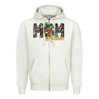 Oatmeal Heather mom autism Zipper Hoodie - SublimationCraftShop
