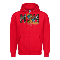 Red mom autism Zipper Hoodie - SublimationCraftShop