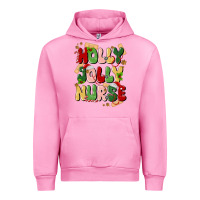 Fuchsia Pink holly jolly nurse Urban Hoodie - MaliasSmallBusiness