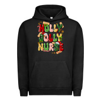 Pigment Black holly jolly nurse Urban Hoodie - MaliasSmallBusiness