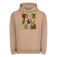 Pigment Burro holly jolly nurse Urban Hoodie - MaliasSmallBusiness