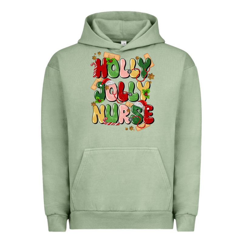 Holly Jolly Nurse Urban Hoodie by MaliasSmallBusiness | Teevron