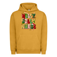 Pigment Peanut Butter holly jolly nurse Urban Hoodie - MaliasSmallBusiness