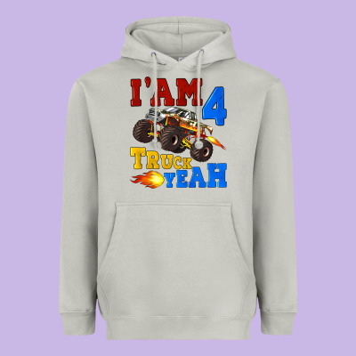 I'am Four Truck Yeah Heavyweight Hoodie Designed By Artiststas