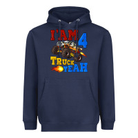 Navy i'am four truck yeah Heavyweight Hoodie - Artiststas