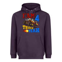 Plum i'am four truck yeah Heavyweight Hoodie - Artiststas