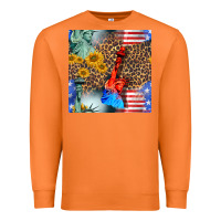 Carrot statue of liberty american flag Premium Sweatshirt - BundleAndBundleShop