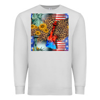 Statue Of Liberty American Flag Premium Sweatshirt | Teevron