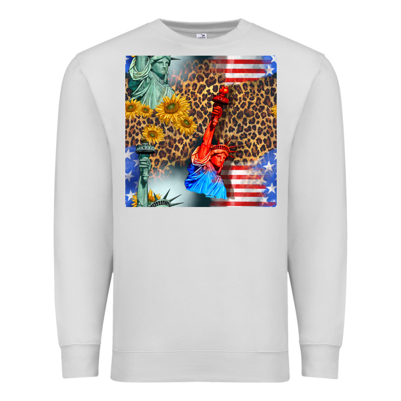 Statue Of Liberty American Flag Premium Sweatshirt by BundleAndBundleShop | Teevron