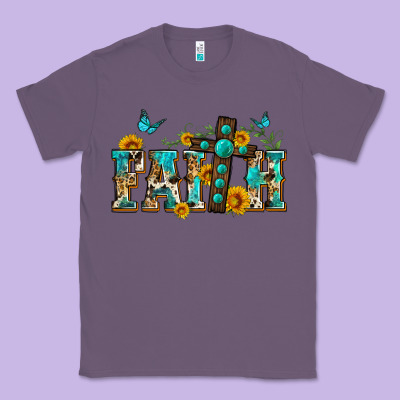 Western Faith Classic Tee Designed By Zillion Design Studio