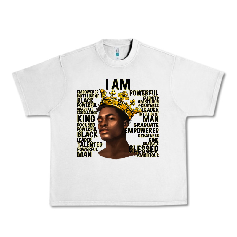 Afro Man Black King I Am Urban Heavy Tee by texasbilliewilder | Teevron