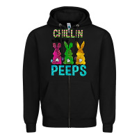 Black Chillin with my peeps Ester Day Zipper Hoodie - Neo Western