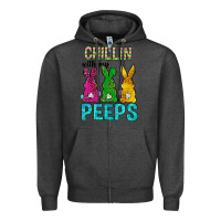 Charcoal Heather Chillin with my peeps Ester Day Zipper Hoodie - Neo Western