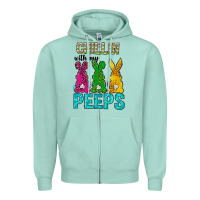 Seafoam Chillin with my peeps Ester Day Zipper Hoodie - Neo Western