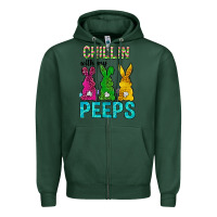 Sports Green Chillin with my peeps Ester Day Zipper Hoodie - Neo Western