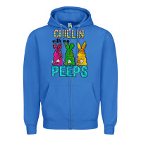 True Royal Chillin with my peeps Ester Day Zipper Hoodie - Neo Western