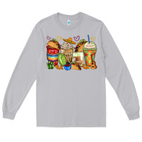Moon Dust tacos coffee cups Long Sleeve Tee - Zillion Design Studio