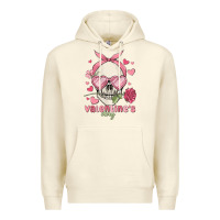 Sandshell valentine's day skull Premium Hoodie - MaliasSmallBusiness