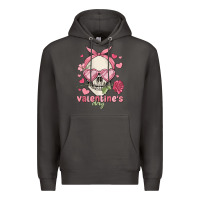 Smoke valentine's day skull Premium Hoodie - MaliasSmallBusiness