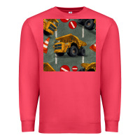Cardinal dump truck seamles pattern Premium Sweatshirt - BundleAndBundleShop