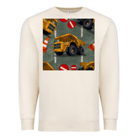 Sandshell dump truck seamles pattern Premium Sweatshirt - BundleAndBundleShop
