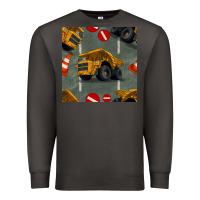 Smoke dump truck seamles pattern Premium Sweatshirt - BundleAndBundleShop