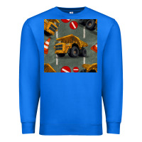 True Royal dump truck seamles pattern Premium Sweatshirt - BundleAndBundleShop