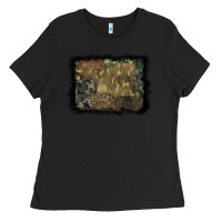 Black camouflage leopard background Ladies Tee - BarkalooDesign