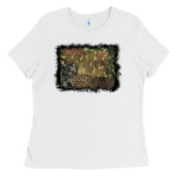 White camouflage leopard background Ladies Tee - BarkalooDesign