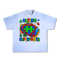 Grape Ice autism is his superpower ripped Urban Heavy Tee - Zillion Design Studio
