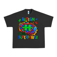 Pigment Black autism is his superpower ripped Urban Heavy Tee - Zillion Design Studio
