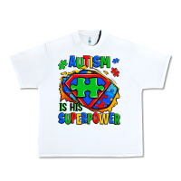 White autism is his superpower ripped Urban Heavy Tee - Zillion Design Studio