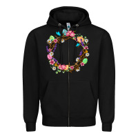 Black Crown of thorns Easter Day Zipper Hoodie - Neo Western