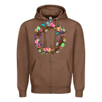Chestnut Crown of thorns Easter Day Zipper Hoodie - Neo Western