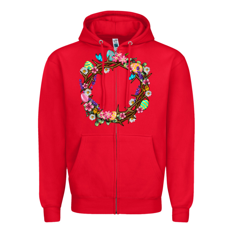 Crown Of Thorns Easter Day Zipper Hoodie by Neo Western | Teevron
