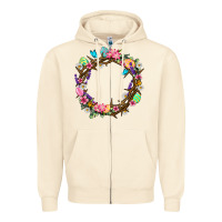 Sandshell Crown of thorns Easter Day Zipper Hoodie - Neo Western