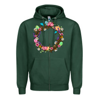 Sports Green Crown of thorns Easter Day Zipper Hoodie - Neo Western