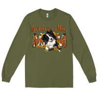 Army Green western border collie mom Long Sleeve Tee - texasbilliewilder