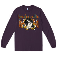 Plum western border collie mom Long Sleeve Tee - texasbilliewilder