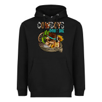 Black cowboys don't die Heavyweight Hoodie - AdoDesignShop