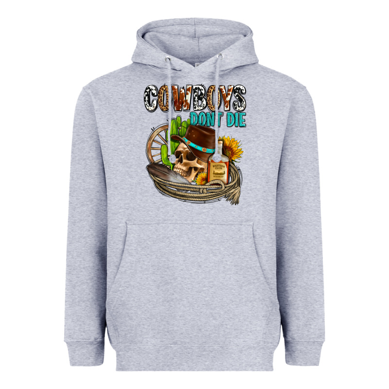 Cowboys Don't Die Heavyweight Hoodie by AdoDesignShop | Teevron