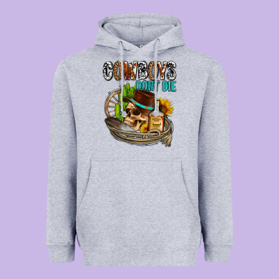 Cowboys Don't Die Heavyweight Hoodie Designed By Adodesignshop