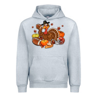 Heather Grey football turkey thanksgiving Urban Hoodie - MaliasSmallBusiness